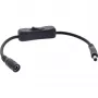 Cavo DC InLine con interruttore, connettore maschio/femmina DC 5,5x2,5mm, AWG 18, nero, 0,20m