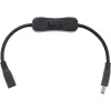 Cavo DC InLine con interruttore, connettore maschio/femmina DC 5,5x2,1mm, AWG 18, nero, 0,20m