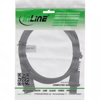 Cavo di alimentazione InLine, connettore femmina C14 su connettore maschio C5, nero, 3 m