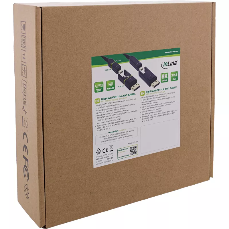 Cavo DisplayPort InLine 17210O 10 m Mini DisplayPort / DisplayPort nero