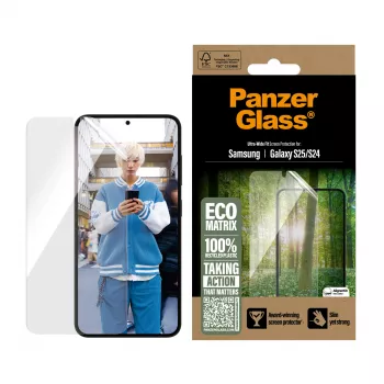 Protezione schermo PanzerGlass ® ECO MATRIX Samsung Galaxy S25 | S24 | Ultra-Wide Fit