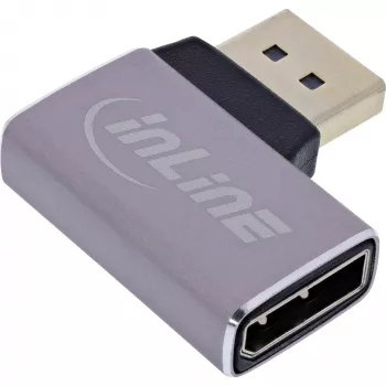 InLine 17291D cavo gender changer DisplayPort grigio, nero