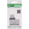 InLine 17291D cavo gender changer DisplayPort grigio, nero