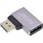 InLine 17291E cavo gender changer DisplayPort grigio, nero