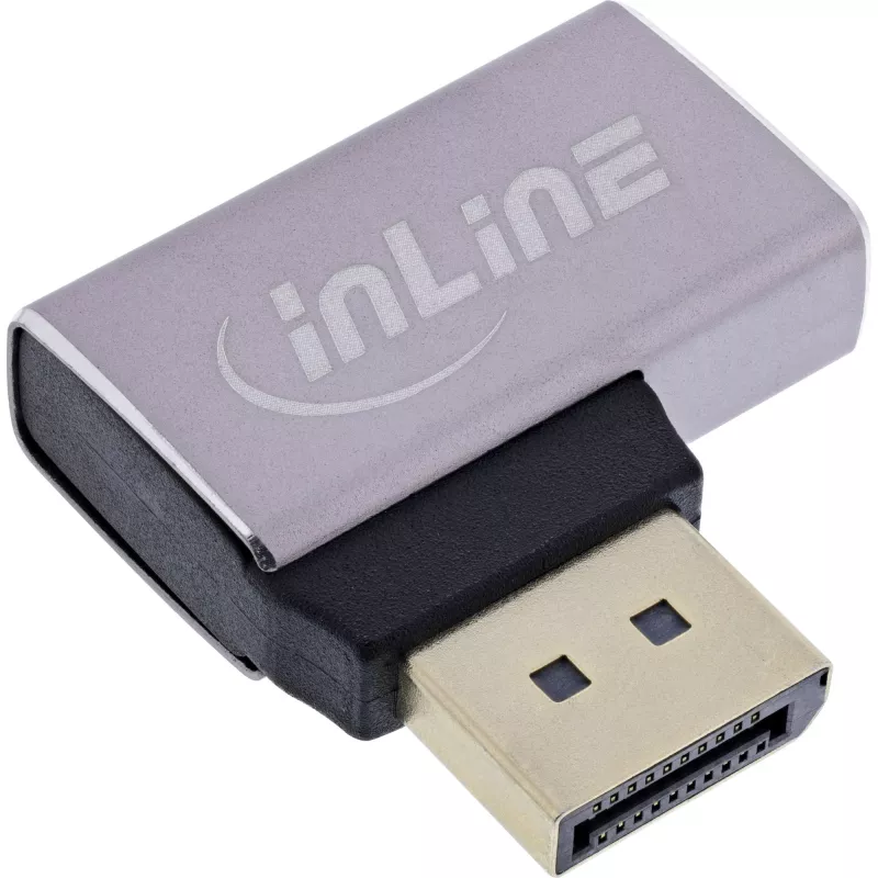 InLine 17291E cavo gender changer DisplayPort grigio, nero