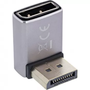 InLine 17291F Adattatore DisplayPort 1.4, maschio/femmina, 90 gradi verso il basso, 8K