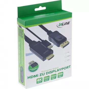 Convertitore video attivo InLine 17162I 3840x2160 HDMI a DisplayPort