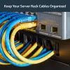 StarTech.com pannello di gestione cavi 1U high-density con spazzola, affidabile guida orizzontale in acciaio per cavi per data center