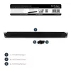 StarTech.com pannello di gestione cavi 1U high-density con spazzola, affidabile guida orizzontale in acciaio per cavi per data center