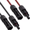 Set di prolunga cavo solare InLine 95655, 6 mm², nero/rosso, 0,5 m