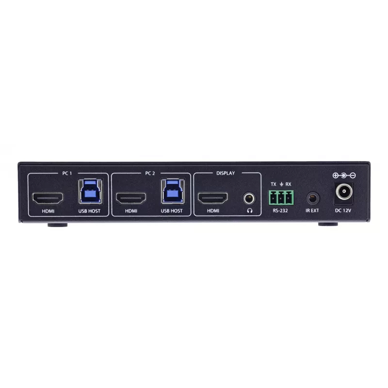 InLine 57885C Switch KVM, 2 porte, HDMI, 8K@60Hz, USB 3.2, con IR e RS-232
