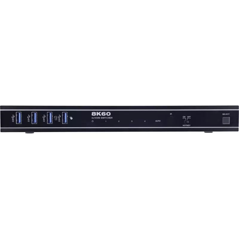 InLine 57885D Switch KVM, a 4 vie, HDMI, 8K@60Hz, USB 3.2, con IR e RS-232