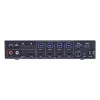 InLine 57885I Switch KVM, a 4 vie, HDMI, 4K60Hz, multiviewer, hub USB, nero
