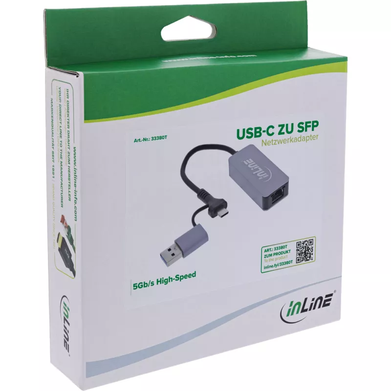 InLine 33380T scheda di rete Ethernet 5000 Mbit/s