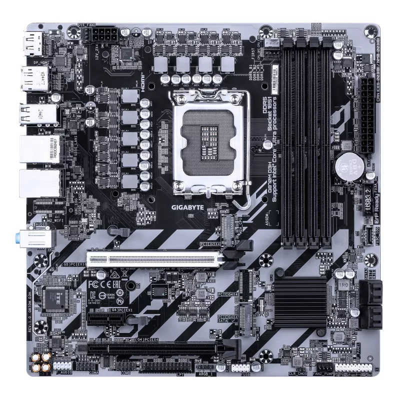 Gigabyte Q870M D3H Scheda madre, LGA1851, Micro ATX, Q870