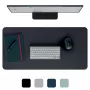 Leitz grande tappetino da scrivania. Colore prodotto: nero, materiale: cloruro di polivinile (PVC). Larghezza: 400 mm, profondità: 800 mm, altezza: 2 mm