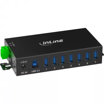 InLine 35396B hub interfaccia USB 3.2 Gen 1 (3.1 Gen 1) Type-B 5000 Mbit/s nero