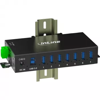 InLine 35396B hub interfaccia USB 3.2 Gen 1 (3.1 Gen 1) Type-B 5000 Mbit/s nero