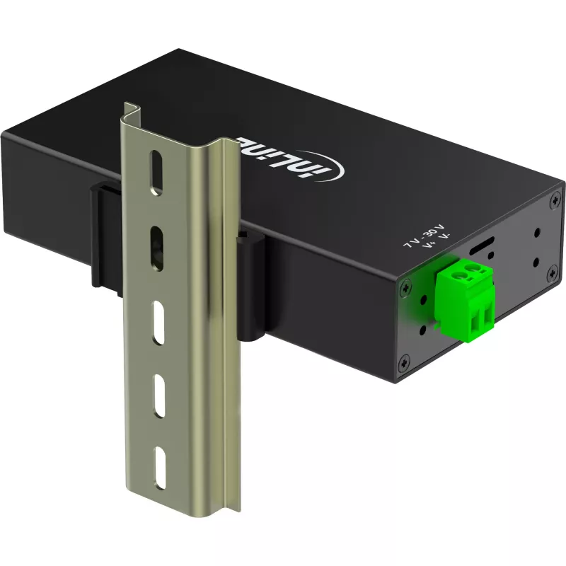 InLine 35396B hub interfaccia USB 3.2 Gen 1 (3.1 Gen 1) Type-B 5000 Mbit/s nero
