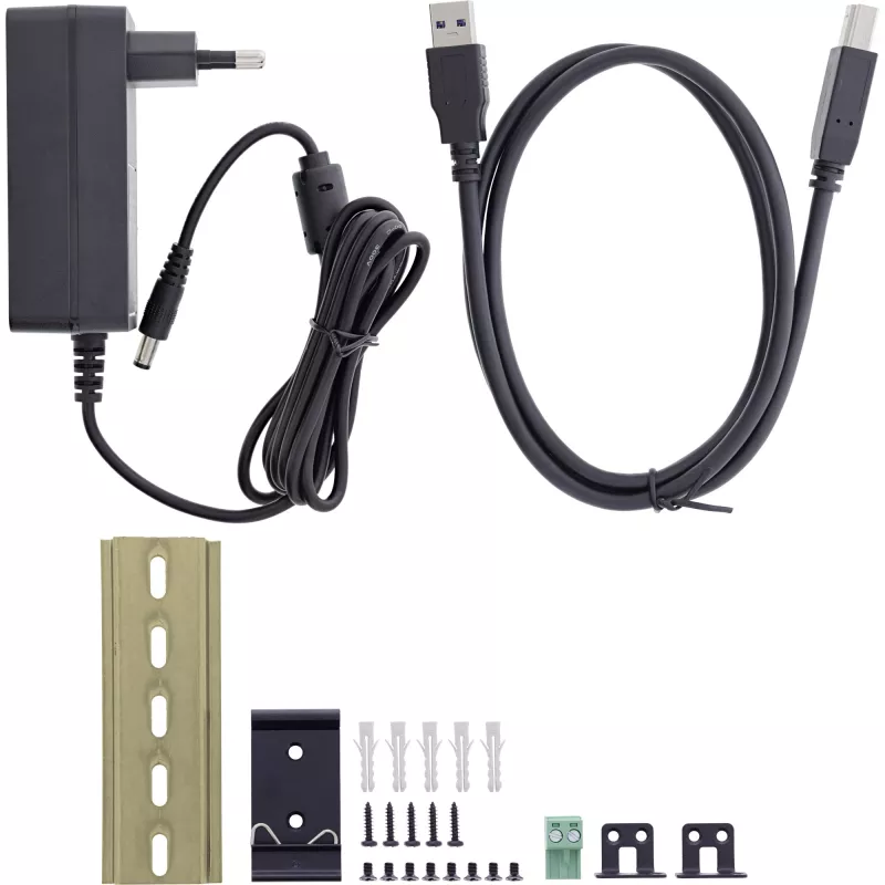 InLine 35396B hub interfaccia USB 3.2 Gen 1 (3.1 Gen 1) Type-B 5000 Mbit/s nero