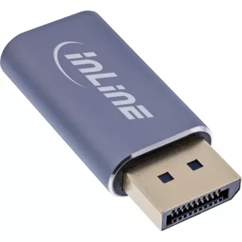 InLine 64107I adattatore cavo video USB Type-C DisplayPort grigio