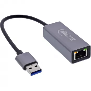 InLine 33380P schede/adattatori interfaccia RJ-45 USB Type-A maschio 1 Gbit/s