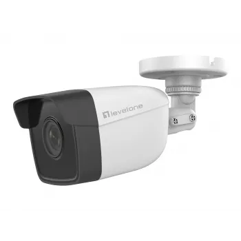 Telecamera IP fissa LevelOne GEMINI, 2 megapixel, H.265, 802.3af PoE, LED IR, interno/esterno