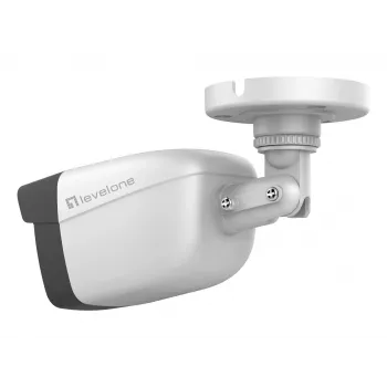 Telecamera IP fissa LevelOne GEMINI, 2 megapixel, H.265, 802.3af PoE, LED IR, interno/esterno