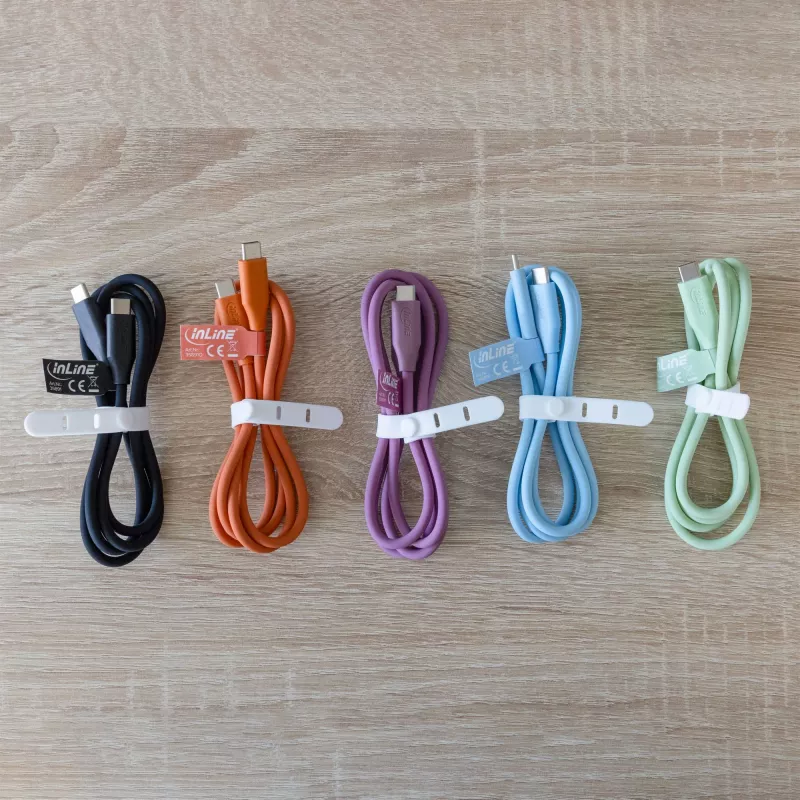Cavo USB InLine 35891P 1m USB-C viola USB 2.0 0,48 Gbit/s