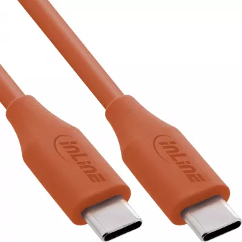 Cavo USB InLine 35891O USB 2.0 1 m USB-C arancione