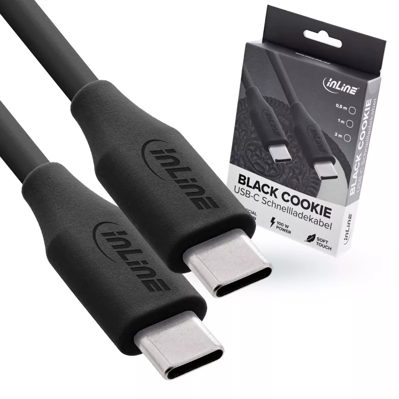 Cavo USB InLine 35895 0,5 m USB-C nero USB 2.0 0,48 Gbit/s