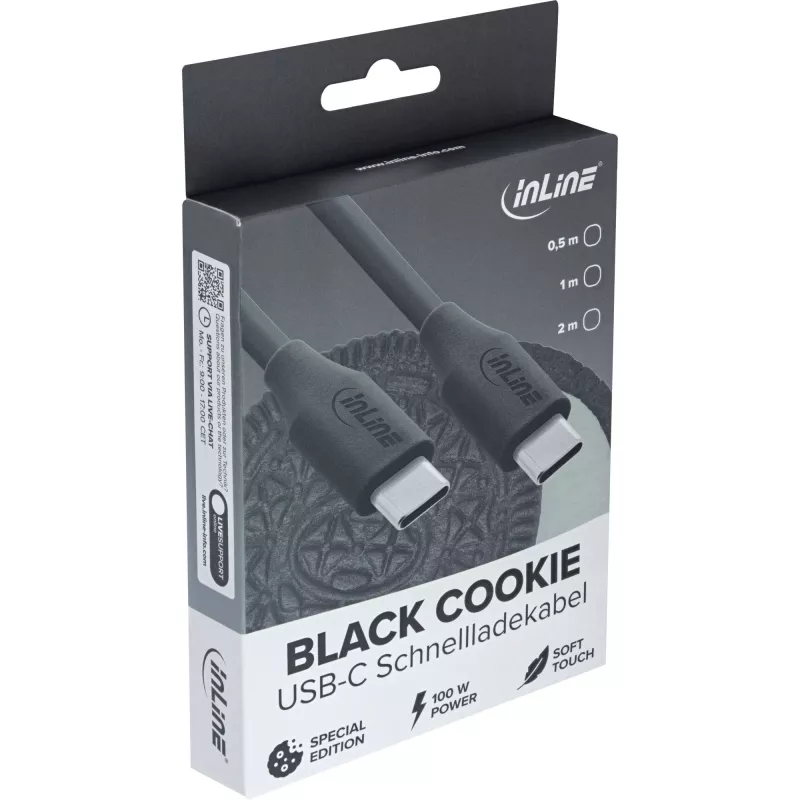 Cavo USB InLine 35895 0,5 m USB-C nero USB 2.0 0,48 Gbit/s