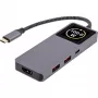 Hub interfaccia USB-C InLine 35392D USB 3.2 Gen 2 Type-C host a HDMI, USB-A, USB-C 10000 Mbit/s grigio
