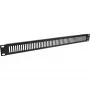 Pannello cieco perforato InLine 19 pollici, 2HE, RAL 9005 nero