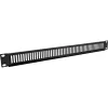Pannello cieco perforato InLine 19 pollici, 2HE, RAL 9005 nero