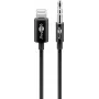 Cavo di collegamento audio Goobay Apple Lightning su 3,5 mm 1 m nero