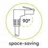 Cavo patch Goobay CAT 6 S/FTP angolato 90° bianco 10 m