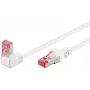 Cavo patch Goobay CAT 6 S/FTP angolato 90° bianco 10 m