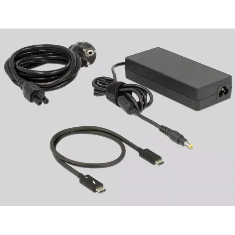 Dock per laptop DeLOCK 87725 con filo Thunderbolt 3 nero argento