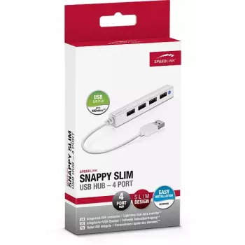 Hub USB SPEEDLINK SNAPPY sottile SL-140000-WE