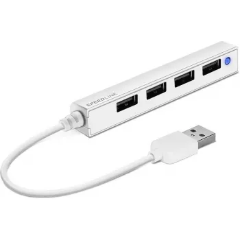 Hub USB SPEEDLINK SNAPPY sottile SL-140000-WE