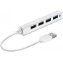 Hub USB SPEEDLINK SNAPPY sottile SL-140000-WE