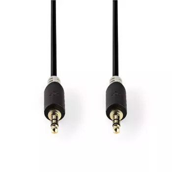 Cavo audio Nedis CABW22000AT10 1 m 3,5 mm alluminio ramato