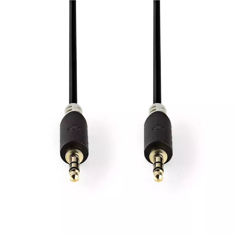 Cavo audio Nedis CABW22000AT10 1 m 3,5 mm alluminio ramato