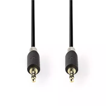 Cavo audio Nedis CABW22000AT20 2 m 3,5 mm alluminio ramato