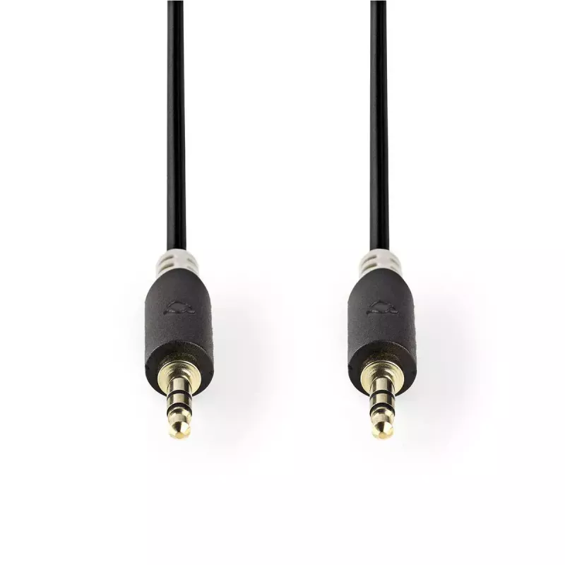 Cavo audio Nedis CABW22000AT20 2 m 3,5 mm alluminio ramato