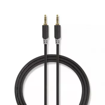 Cavo audio Nedis CABW22000AT20 2 m 3,5 mm alluminio ramato
