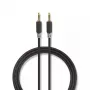 Cavo audio Nedis CABW22000AT20 2 m 3,5 mm alluminio ramato