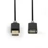 Cavo USB Nedis CCBW60010AT20 2 m USB 2.0 USB A antracite