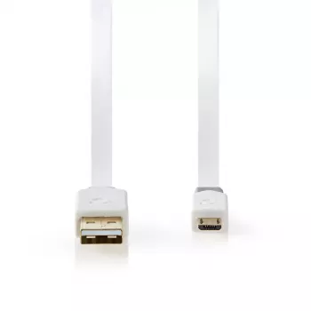Cavo USB Nedis CCBW60500WT10 1 m USB 2.0 A su Micro-USB B bianco